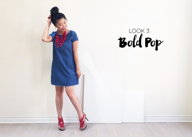 Sept 10 - Zara Denim Dress - Look 3